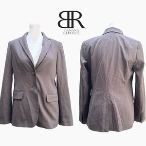 BANANA Republic brown lined suit women 2 buttons